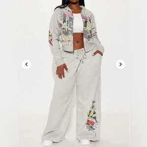 Gray ED Hardy Sweatsuit